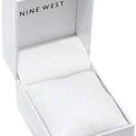 Nine West Women's Gold-Tone and Black Strap Watch