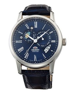Orient Men's Classic Sun and Moon Version 2 Analog Automatic Blue Watch