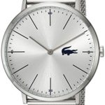Lacoste Men's Moon Quartz Watch with Stainless-Steel Strap, Silver, 20
