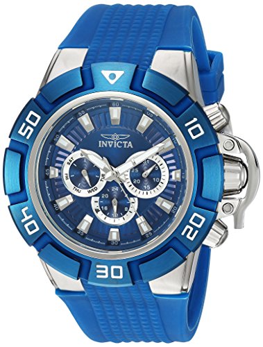 Invicta Men's Quartz Stainless Steel and Silicone Casual Watch