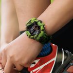 Boys Camouflage Digital Sports Watch - Military Style Waterproof LED Wrist Watch for Active Adventures