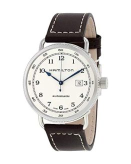 Hamilton Khaki Navy Leather Automatic Men Watch