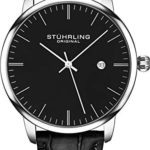 Stuhrling Original Mens Watch Calfskin Leather Strap