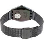 Elegance with Swatch Neronero YLB403M - A Black Metal Swiss Quartz Fashion Watch! ⌚✨
