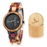 BOBO BIRD Women Wood Watches Colorful Wood WristWatches Week