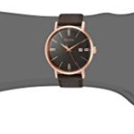 Bulova Men's Quartz Stainless Steel and Leather Dress Watch