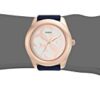 GUESS Women's Blue Silicone Casual Watch: Chic Elegance with Analog Quattro G Logo Dial