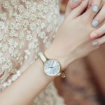 MAMONA Women's Quartz Simple Dress White and Rose Gold Watch