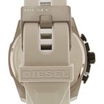 Diesel Men's Mega Chief White Leather and Silicone Watch