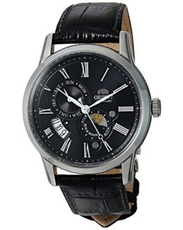Orient Men's Sun and Moon Version 3 Stainless Steel Japanese-Automatic Watch