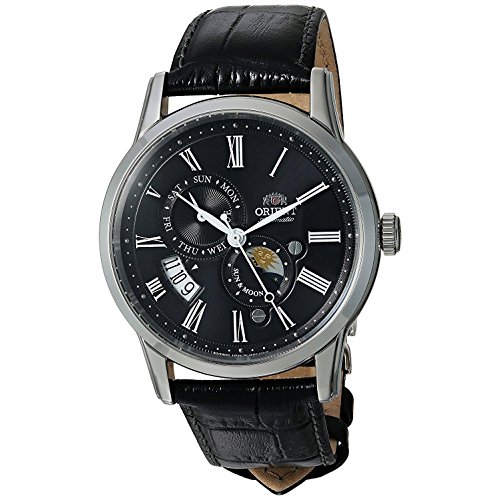 Orient Men's Sun and Moon Version 3 Stainless Steel Japanese-Automatic Watch