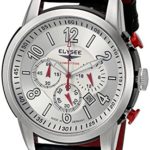 Elysee Men's Competition Analog Display Quartz Black Watch