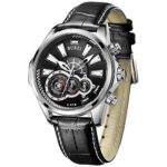BUREI Men's Watches Chronograph Quartz Wristwatch