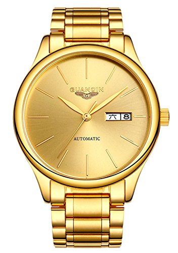 Luxury Fashion Week Calendar Sport Mechanical Watch (Gold)
