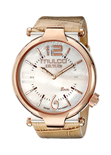MULCO Women's 'Couture Slim' Swiss Quartz Stainless Steel and Silicone Watch