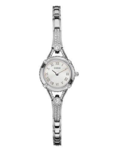 GUESS Women's Stainless Steel Petite Vintage Inspired Watch