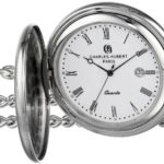 Charles-Hubert, Paris Stainless Steel Quartz Pocket Watch
