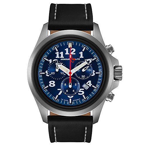 Armourlite AL804 Officer Series Chrono Blue Dial Watch - Leather Band