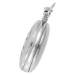 Gotham Men's Silver-Tone Mechanical Pocket Watch with Desktop Stand - Elegance in Time