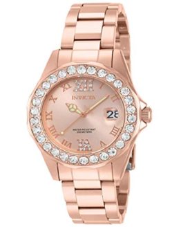 Invicta Women's Pro Diver Rose Gold Ion-Plated Stainless Steel Watch