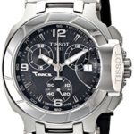 Tissot Women's T-Race Black Dial Rubber Strap Watch