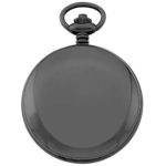 Gotham Men's Gun-Tone Railroad Mechanical Pocket Watch