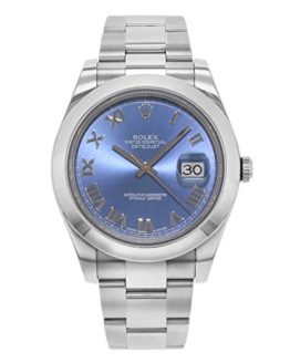 NEW Rolex Datejust Stainless Steel Blue Dial Roman Oyster Mens watch