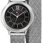 Tommy Hilfiger Women's Silver-Tone Silicone Band Steel Case Watch