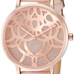 Nine West Women's Rose Gold-Tone and Pink Strap Watch
