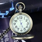 OGLE Waterproof Bronze Magnifier Calendar Date Day Pocket Watch
