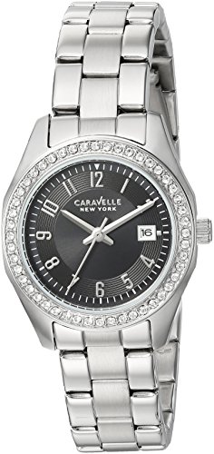 Caravelle New York Women's 43M113 Swarovski Crystal Stainless Steel Watch