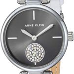 Anne Klein Women's Swarovski Crystal Accented Silver-Tone Watch