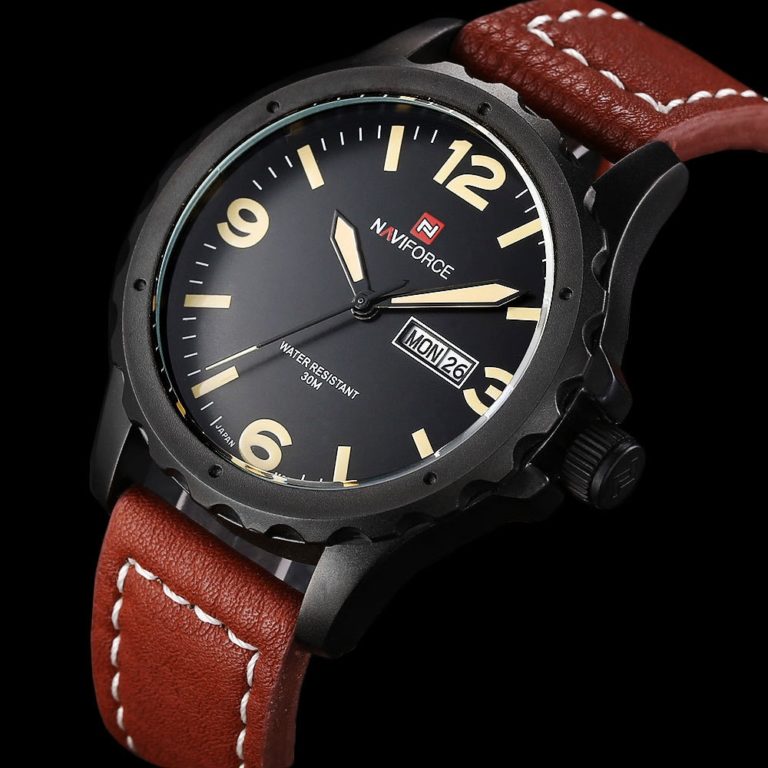 New NAVIFORCE Relogio Masculino Date Day Clock Men Watch