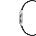 Timex Women's Meriden Black/Silver-Tone Leather Strap Watch