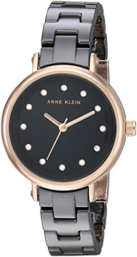 Anne Klein Women's Swarovski Crystal Accented Rose Gold-Tone Watch