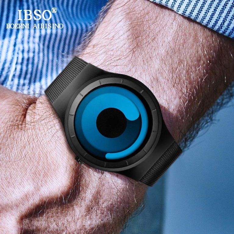 IBSO Creative Men Watches Luxury Silver Wrist Watch Men's Stainless Steel Relogio Masculino 2019 Male Quartz Watch Montre Homme 1 IBSO Creative Men Watches Luxury Silver Wrist Watch