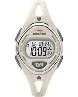 Timex Women's Ironman Sleek 50 White Silicone Strap Watch