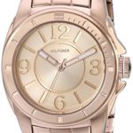 Tommy Hilfiger Women's Sport Rose Gold Plated Stainless Steel Bracelet Watch