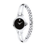 Movado Women's Amorosa Stainless Watch with a Concave Dot Museum Dial