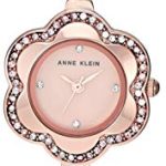 Anne Klein Women's Multi-Colored Crystal Accented Rose Gold-Tone Watch