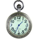 OGLE Waterproof Bronze Magnifier Calendar Date Day Pocket Watch