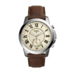 Fossil Q Men's Grant Stainless Steel and Leather Hybrid Smartwatch
