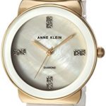 Anne Klein Women's Diamond-Accented Gold-Tone Watch