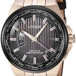 Citizen Men's World Perpetual A-T Brown Strap Watch