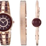 Anne Klein Women's Swarovski Crystal Accented Rose Gold-Tone Watch