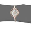 Anne Klein Women's Swarovski Crystal Accented Rose Gold-Tone Bangle Watch