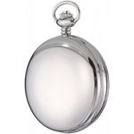 Gotham Men's Silver-Tone Double Hunter Deluxe Pocket Watch