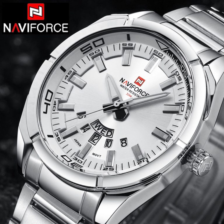 NAVIFORCE Top Luxury Brand Men Sports Watches Men's Quartz Clock Man Stainless Steel Army Military Wrist Watch Relogio Masculino NAVIFORCE Top Luxury Brand Men Sports Watches