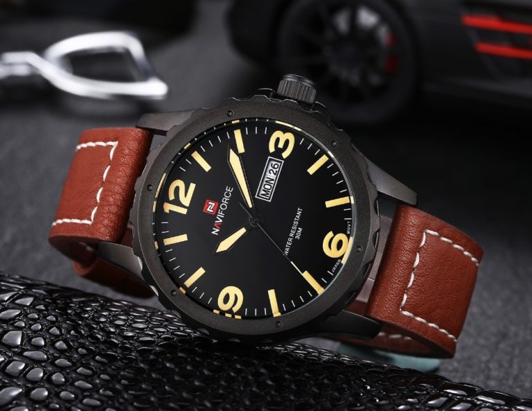 New NAVIFORCE Relogio Masculino Date Day Clock Men Watch