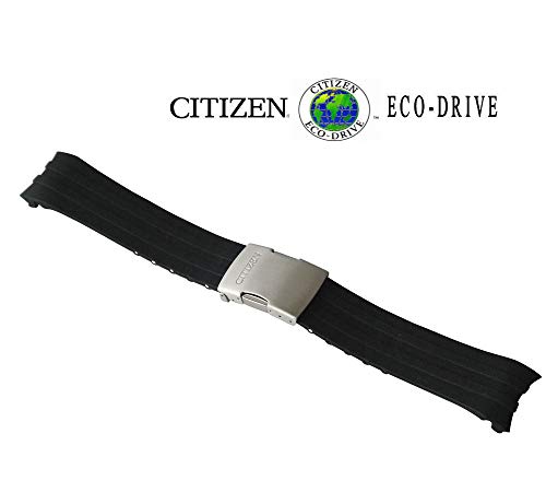 Citizen Original Replacement 23mm Black Rubber Watch Band Strap